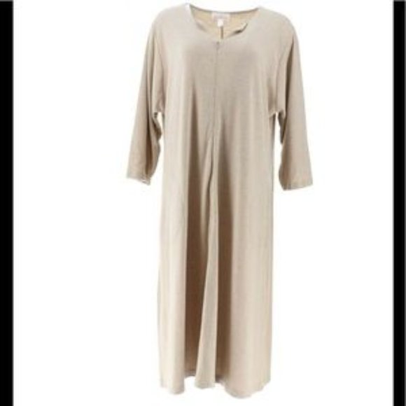 Stan Herman Cozy Brushed Interlock Zip Lounger - Picture 2 of 3